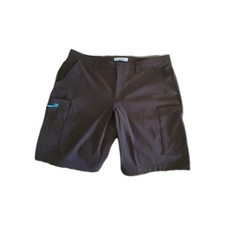 Luly Yang Men s Black Work Shorts Size Large 36x11 Utility Cargo Stretch NWOT