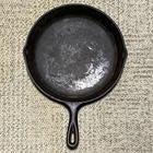 Vintage Made in USA #8 SK LODGE D Cast Iron 3 Notch Heat Ring Skillet Pan