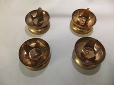 Kerzanhalter 4 Stück Kerzenständer  Vintage alt Ø 5 cm Messing?