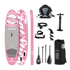 NEW 2026 AirStick 10'6 Inflatable Stand Up Paddle Board SUP Package - Pink Infla
