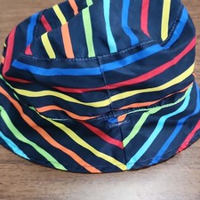 Wonder Nation Unisex Baby  Toddler Striped Bucket Hat One Size Multicolor