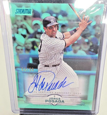 2025 Topps Stadium Club - Autographs Jorge Posada #SCBA-JP Turquoise /99 (AU)