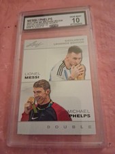 2024 Leaf EXCLUSIVE LEGENDS LIONEL MESSI / MICHAEL PHELPS #ELE-26