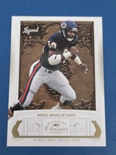 2009 Donruss Timeless Tributes Gold /50 #135 Mike Singletary FOOTBALL Card 8L
