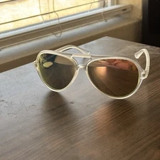 Ray Ban 4125 Cats 5000 646/z2 59 13 2N Matte Transparent Pink Lens No Case