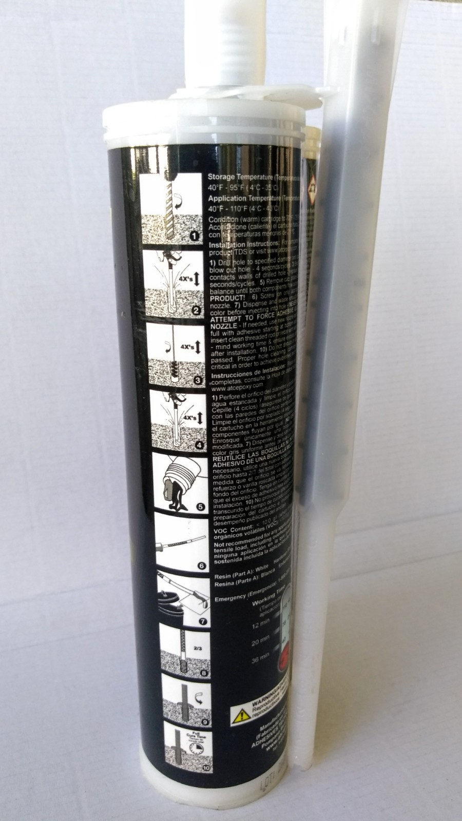 Ultrabond 1 Anchoring Epoxy Adhesive Technology 21.2 fl oz *Sealed | Low VOC