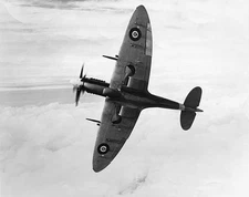 British Spitfire during World War II Famed fighter Battle Britain Old Photo