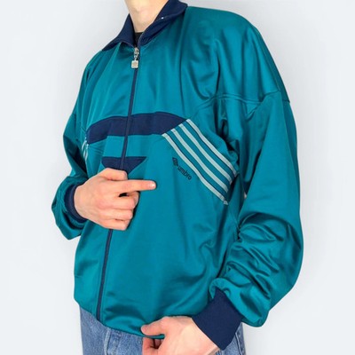 Umbro Vintage Trainingsjacke Grün M Herren Track Jacket Windbreaker Retro 90s 