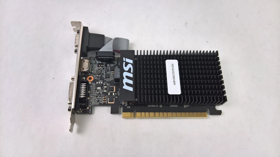 MSI Nvidia GeForce GT 710 1 GB GDDR3 PCI Express x16 Desktop Video Card - Image 4 of 4