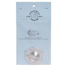 Willard Cue Tip Shaper - Pros Nickel Radius Small, Silver
