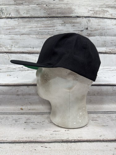 Vintage Broner einfarbig schwarz unbedruckt Wolle/Acryl Mischung Snapback Trucker Mütze Kappe-OS - Bild 5 von 7