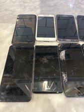 Lot of 9 Smartphones Samsung LG Verizon Cracked Screens AS-IS Parts Repair