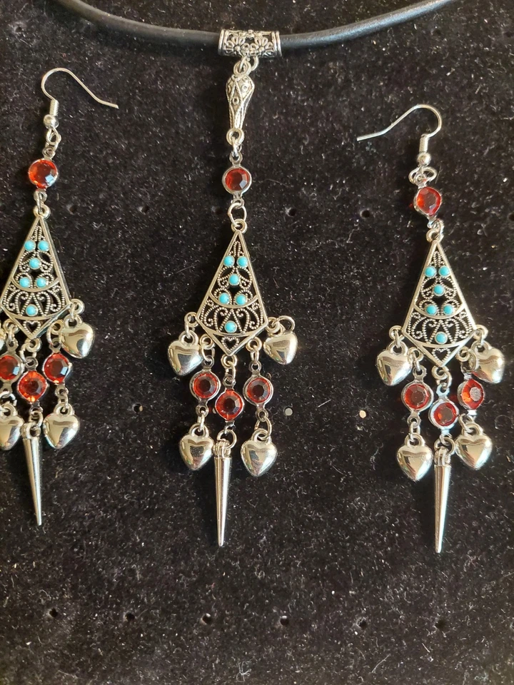 Vintege Ohrringe + Anhänger 