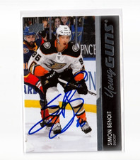 SIMON BENOIT autographed SIGNED '21/22 ANAHEIM DUCKS 