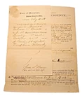 Civil War DEATH CERTIFICATE & BOUNTY DOCUMENT0f  3rd MARYLAND CAVALRY TROOPER