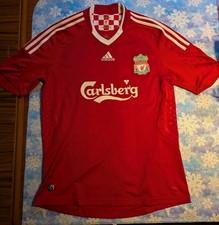 Vintage Liverpool 2008-2009 Home Soccer Jersey Football Kit Shirt Size Med M