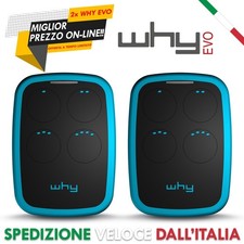 X2 WHY EVO NOA Radiocomando Telecomando Multifrequenza Apricancello 4 in 1 Blu