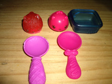 T4 Lot 5 Num Noms Items Motorized Go Go Razzberry Cherry Stamp It Ice Cream Dish