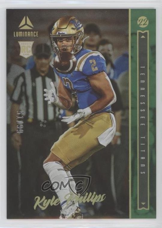 2022 Panini Luminance Rookie Green 51/99 Kyle Philips #122 0a6