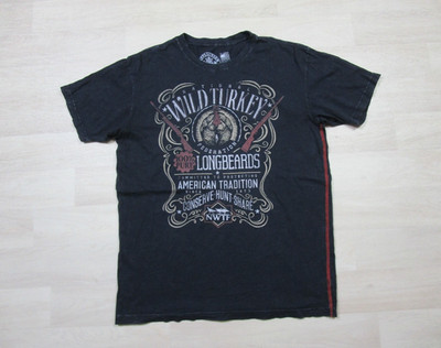 Mens Affliction T Shirt Live Fast Short Sleeve (XL) Wild Turkey Hunting American