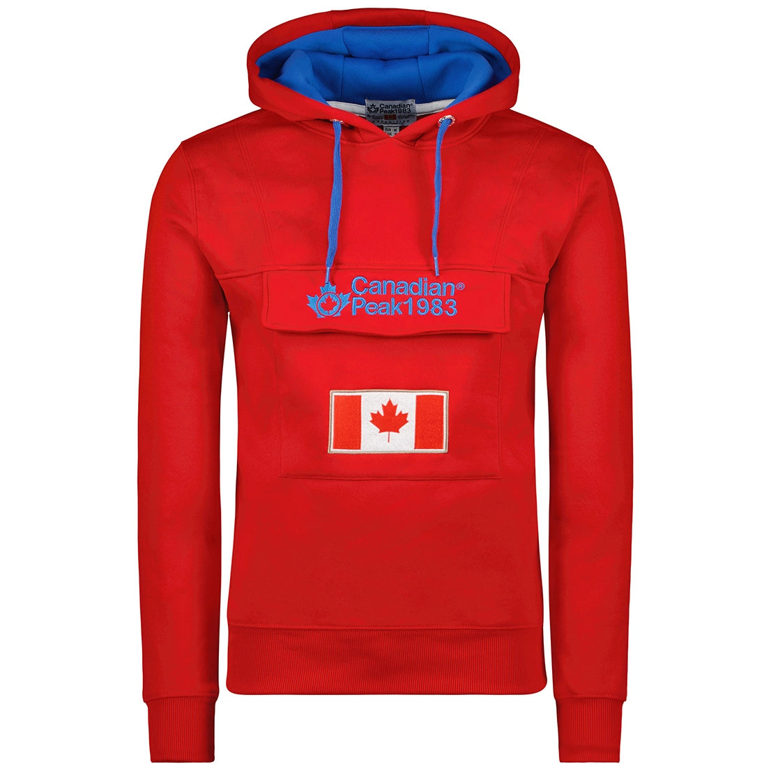 Canadian Peak GADREA Hombre Rojo Sudadera Algodón con Capucha RBMWW6300H