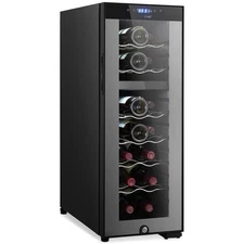 NutriChef PKCWCDS182.5 Chilling Refrigerator Cellar-Dual-Zone Wine Cooler