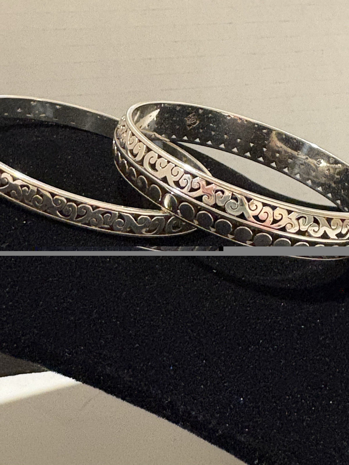 Brighton 2 Piece Stackable Bangle Set Beautiful S… - image 8