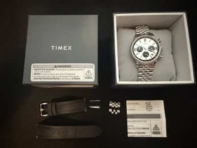 Timex Marlin Chronograph Tachymeter 40mm Stainless Steel Watch TW2W10400