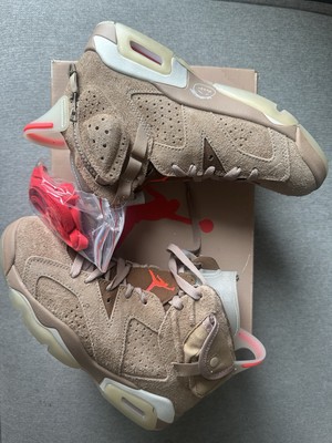 Air Jordan 6 Retro X Travis Scott British Khaki Size 6