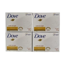 4 PACK Dove Beauty Cream Bar Creme Oil Soap Bar w Moroccan Argan Oil 4.75oz/135g