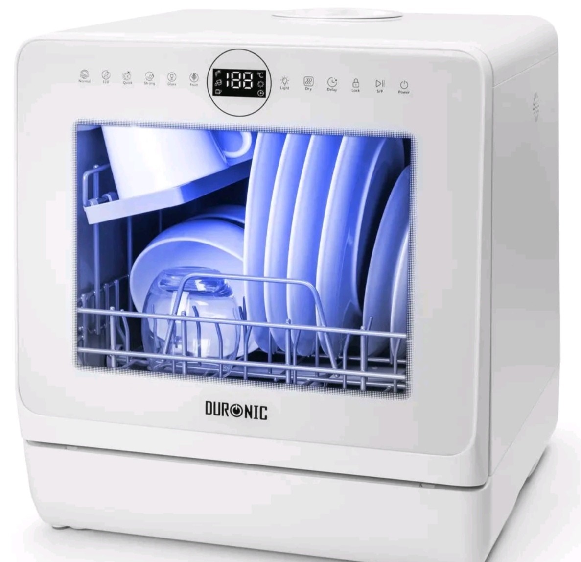 Duronic Table Top Dishwasher DW5 BK 950W Compact Tabletop Dish  Washer Mini 5L