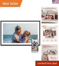 Heartfelt Gift Idea: 15.6'' Digital Picture Frame WiFi, Store 50,000 Photos
