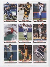 2013 for Kids Series 5 Uncut 9-Card Sheet Marshawn Lynch Zdeno Chara HOF 0h1