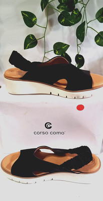Women's Corso Como Bonyce Black Nabucco Sandals - Sz 8.5M