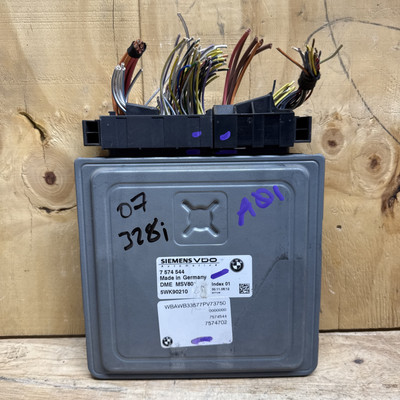 BMW E90 E91 E60 E61 E70 3 5 X5's 2.8i N52N ENGINE COMPUTER DME MSV80 ECU 7574544