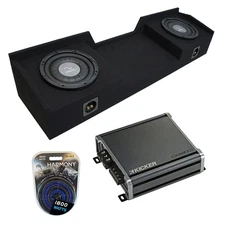 1999-2006 GMC Sierra Ext Cab Truck Harmony F124 Dual 12" Sub Box & CXA800.1 Amp