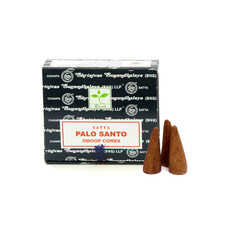 Satya Palo Santo Dhoopkegel mit Brenner, 12er Pack