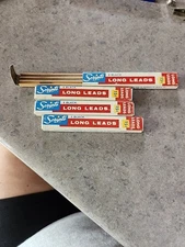 Vintage SCRIPTO 6 Black Long Leads No E430HB NEW Complete Box Wooden Tray Holder