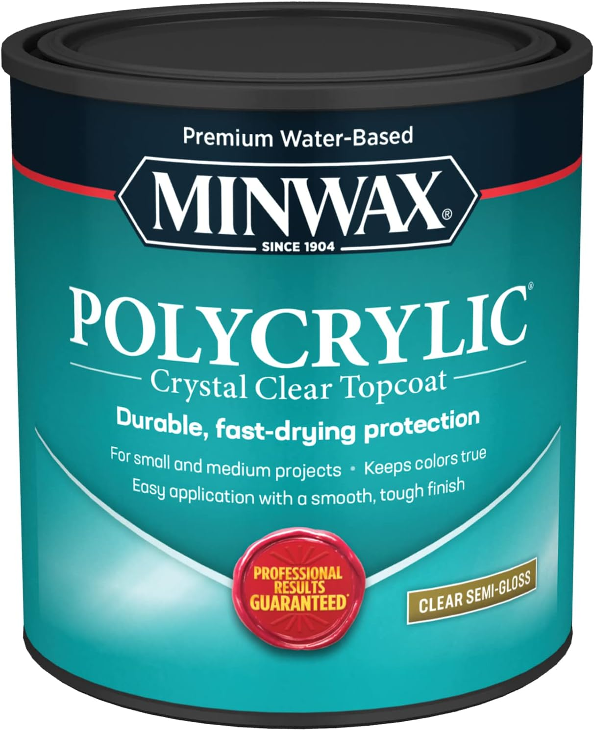 1 Qt 64444 Clear Polycrylic Water-Based Protective Finish Semi-Gloss | eBay