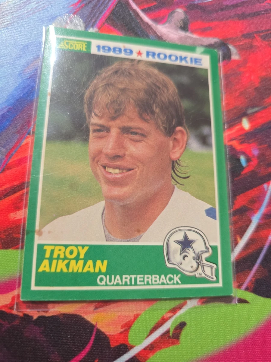 Troy Aikman Football SCORE Rookie Sports Trading Card Singles for