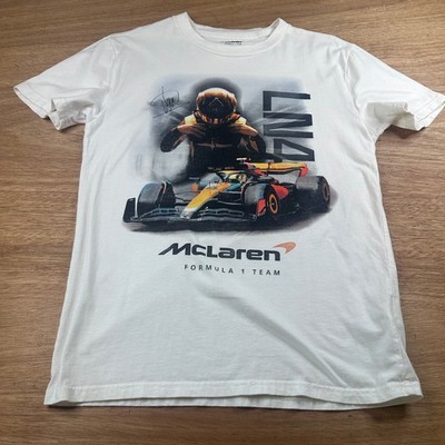 Hollister McLaren Formula 1 Team T Shirt WhiteCream Relaxed Fit XS F1 Tee