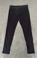 Hue Leggings Women's Size Medium Black Performance Classic Elastic Waist Pull On