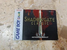 Manual Instruction Book SHADOWGATE CLASSIC ✨Gameboy Color Game Boy GBC➡️ B2G1