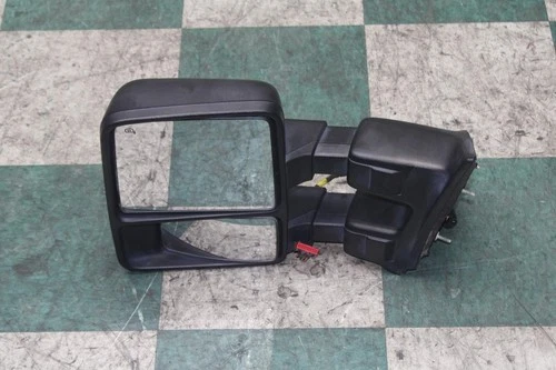 2008 F250 Black Cap Driver Left LH Power Door Mirror Telescopic Heated Memory OE