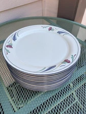 Lenox Poppies On Blue Dinner Plate 10.75  Millenium Edition