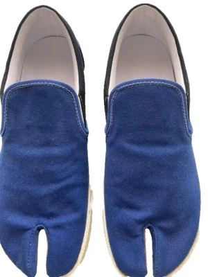 Maison Margiela Tabi Chaussures De Sport Slip-on T 40 Bleu Homme Neuf - Photo 1/4