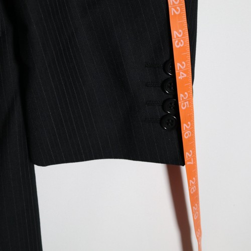 Canali Black and Grey Striped 2 Piece Italian Formal Suit 44 L, EU 54 L W36 L32 - Picture 9 of 17