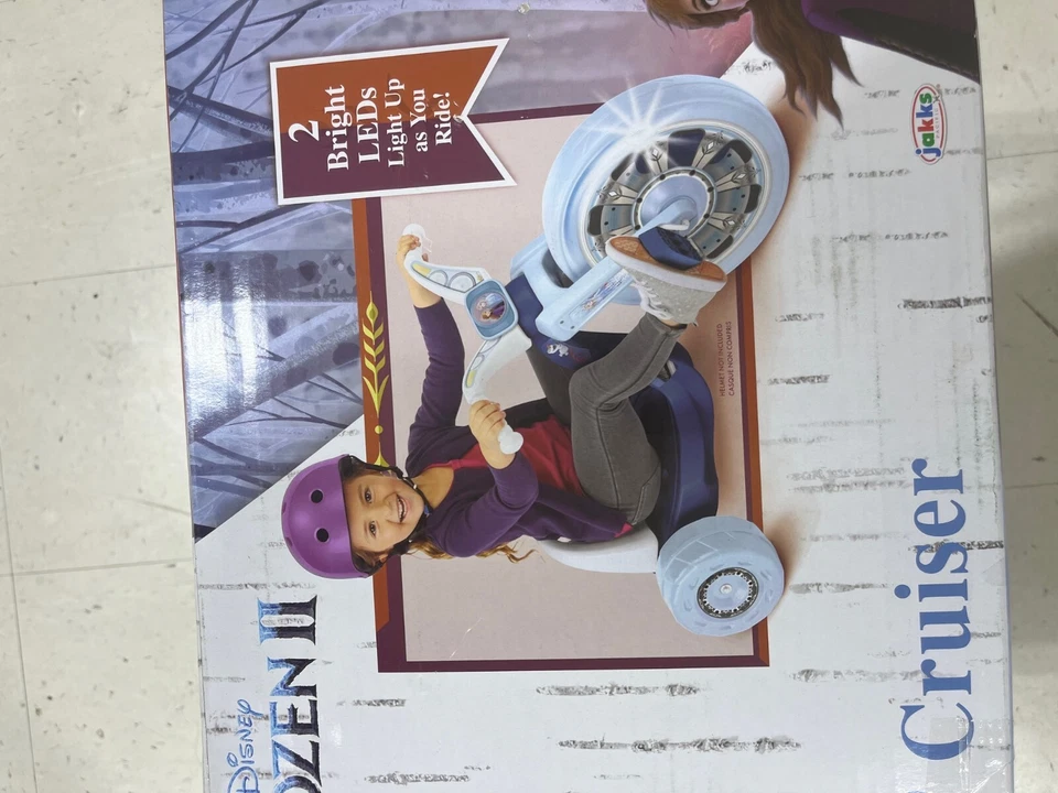 Frozen 2 Fly Wheels 15" Cruiser Ride-On Bike/Big Wheel Adjustable Seat Ages 3-7 - Image 3 of 4