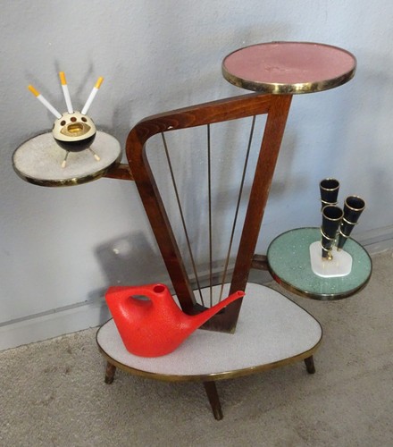 50er Blumenbank PLANT STAND Blumenetagere Nierentisch 60er retro vintage