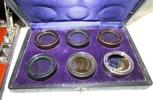 Antique Seroco 4x5 Folding Camera in Case with Burke & James 6 Lens Set - Picture 9 of 11